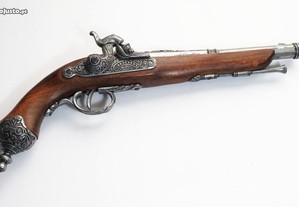 Réplica de pistola de pederneira italiana (Brescia) de 1825
