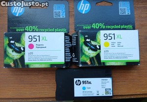 Tinteiros HP 950XL e HP 951XL