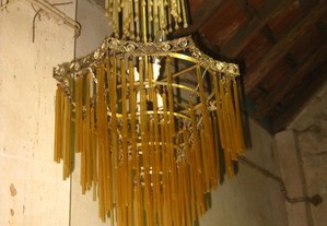 Vintage candeeiro de pingentes teto 6 lampadas 1980s