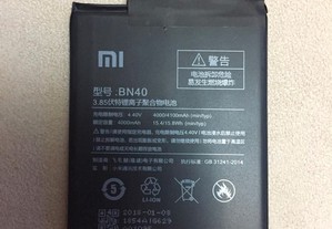 Bateria Original Xiaomi Redmi 4 Pro - BN40 - Nova