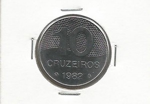 Espadim - Moeda de 10 Cruzeiros de 1982 - Brasil
