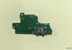 Conector de carga Micro USB com microfone para Huawei Y5 2019/ Y5 Prime 2019