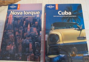 2 livros - Cuba e Nova Iorque - guias