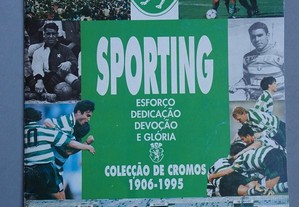 Caderneta de cromos de futebol Sporting Colecção de cromos 1906-1995