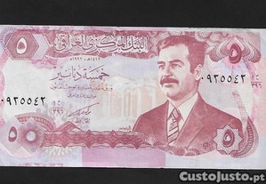 Iraque Nota 5 Dinars - Nova