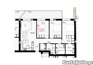 Apartamento T3 C/ Varanda, Freamunde, Paços De...