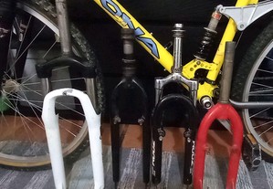 Forquetas/suspensão bicicleta