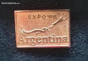 Pin do Pavilhão da Argentina na Expo98
