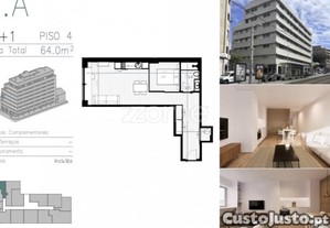 Apartamento T0+1 Em Matosinhos Sul