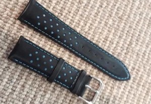 Bracelete Pele Azul 22mm