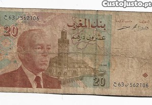 Marrocos Nota 20 DirHams