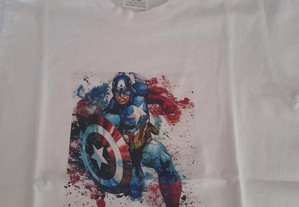 T-Shirt para Menino 'Capitão América'