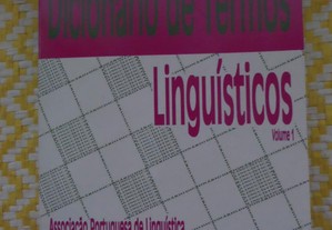 Dicionário de termos linguísticos Vol 1 Associação Portuguesa de Linguística