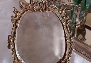 Espelho de mesa em bronze