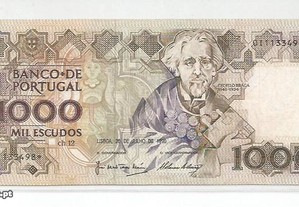 Espadim - Nota de 1.000$00 de 1990 - Asterisco