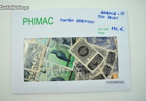 100 selos usados de Angola - contém repetidos