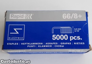 Caixa Nova 5000 Agrafos Rapid Electric 8,5mm - 66/8+
