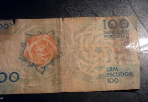 1 - Nota de 100$00,de 1987