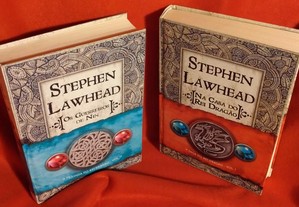 Stephen Lawhead - 2 livros: Na Casa do Rei Dragão / Os Guerreiros de Nin. Excelente estado.