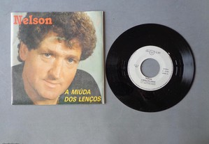 Disco vinil single - Nelson - A miúda dos lenços