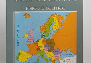 Mapa da Europa Físico e Político // J.R. Silva
