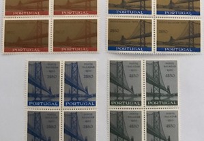 Série 4 quadras selos novos - Ponte Salazar - 1966