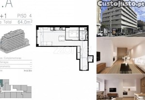 Apartamento T0+1 Em Matosinhos Sul