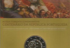 Espadim - BNC - 2 Euro de 2010 - 100 anos da Republica