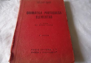 Livro Gramática Portuguesa elementar 1961