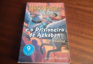 "Harry Potter e o Prisioneiro de Azkaban" de J. K. Rowling - 9ª Edição de 2001