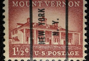 Stamp "Mount Vernon" precanceled (1956)