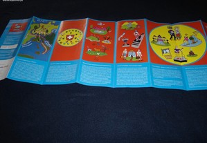 Folheto da Expo 98 bastante colorido sobre a SUIÇA
