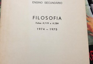 Filosofia fichas 1974-1975 - ensino secundário