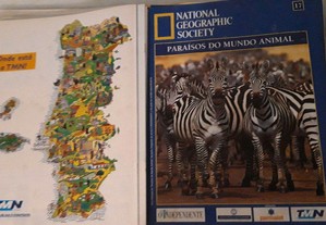 Conjunto de Fascículos National Geographic Paraísos do Mundo Animal
