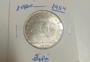 10 Escudos 1954 Prata