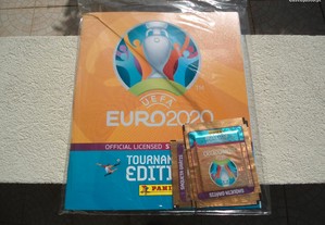 UEFA Euro2020 caderneta + 3 carteiras cromos Panin