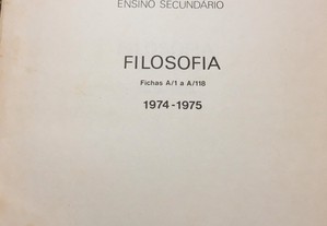 Filosofia- Fichas do ensino secundário 1974-1975