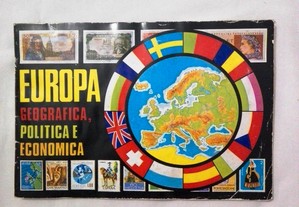 Caderneta Europa Geográfica, Politica e Económica - Pastilhas Piratas Incompleta
