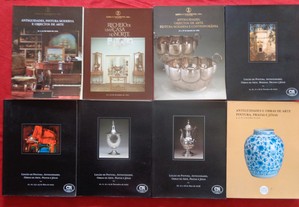 Catálogos de... antiguidades, objsctos de arte, pintura, pratas e jóias