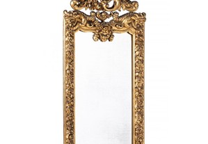 Espelho Parede Dourado Séc XIX
