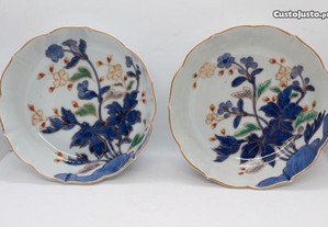 Par Taças porcelana Chinesa Dinastia Quianlong XX
