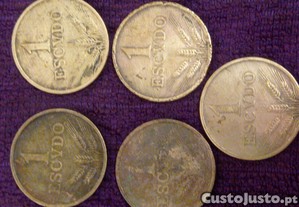 5 moedas     1 Escudo