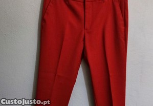 Cal�as cl�ssicas Zara Woman vermelhas n 42