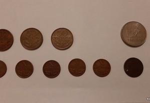 50 centavos, X Centavos, 5 Centavos, 25 Escudos