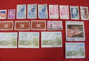 Diversos selos franceses (usados)