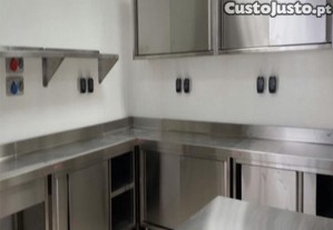 Bancada em inox e hote