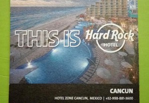 Base para copos Hard Rock Hotel,Cancun