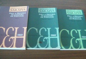 Para a História da Cultura em Portugal vol I e vol II(parte 1 e 2) de António José Saraiva