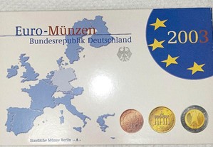 Conjunto de moedas de euro Alemanha 2003 oficial "A"