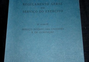 Livro Regulamento Geral do Serviço do Exército